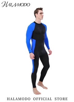 هالامودو بدلات غوص للرجال بدلة غوص كاملة الجسم من Sports Skins بدلة غوص من النيوبرين بسحاب أمامي خلفي في الماء البارد لركوب الأمواج والسباحة والغوص والسباحة والتجديف والإبحار  - Image 5