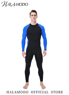 هالامودو بدلات غوص للرجال بدلة غوص كاملة الجسم من Sports Skins بدلة غوص من النيوبرين بسحاب أمامي خلفي في الماء البارد لركوب الأمواج والسباحة والغوص والسباحة والتجديف والإبحار  - Image 4