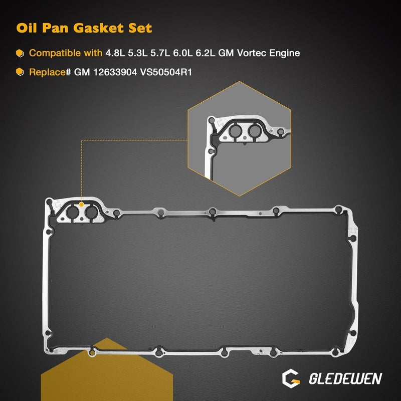 Gledewen GEN III LS Gasket Set Kit for 1999-2010 GM Chevrolet 4.8L 5.3L 5.7L 6.0L LS1 LS2 LS3 LS4 LS5 LS6 - Image 3