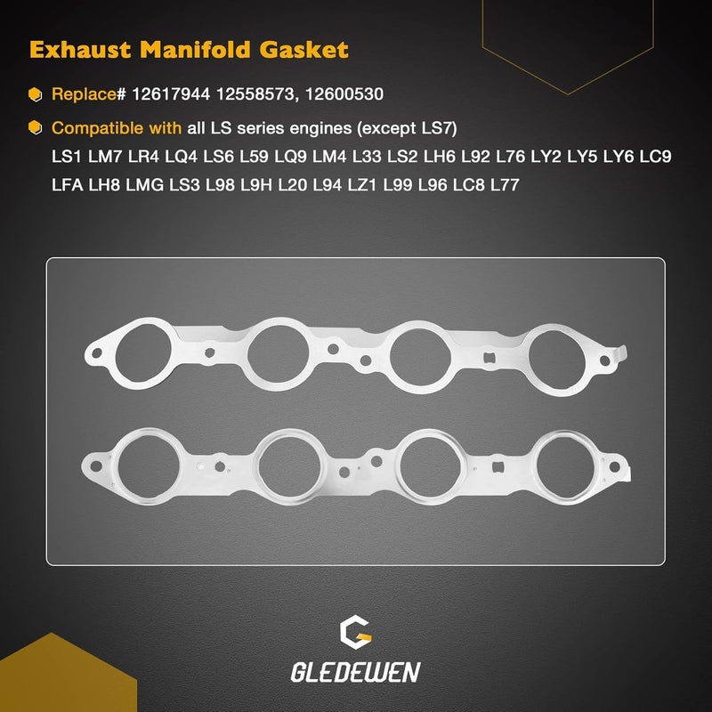 Gledewen GEN III LS Gasket Set Kit for 1999-2010 GM Chevrolet 4.8L 5.3L 5.7L 6.0L LS1 LS2 LS3 LS4 LS5 LS6 - Image 5