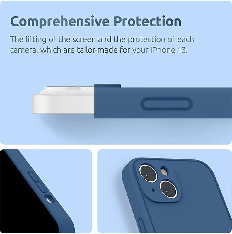 Theodor Protective Slim Fit Case Liquid Silicone Cover With Full Body Protection Anti-Scratch Shockproof Case For Iphone 15 Blue Life Is Wheelie Good Black Copy Multicolour Mcpls15Bluea226 - Image 1