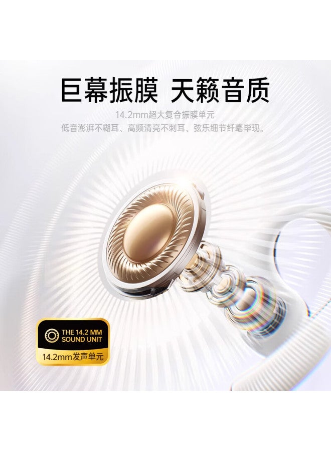 Soaiy [subsidies] Mo1 Wireless Bluetooth Earphones, Over-ear Design With Ultra-long Battery Life, Noise Cancellation, Open-air Bone Conduction Headphones, Compatible With Apple, Huawei, Xiaomi, Universal, Moon Shadow Black - Image 2