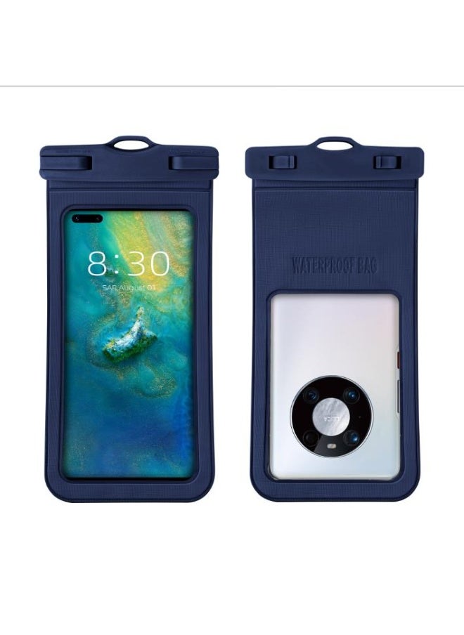 Golden 2 Pack Waterproof Phone Pouch Universal IPX8 Waterproof Phone Case with Detachable Lanyard Cellphone Dry Bag for Phone Up to 7.2" Underwater Screen Touchable Travel Beach Essentials (D15-1)  - Image 1