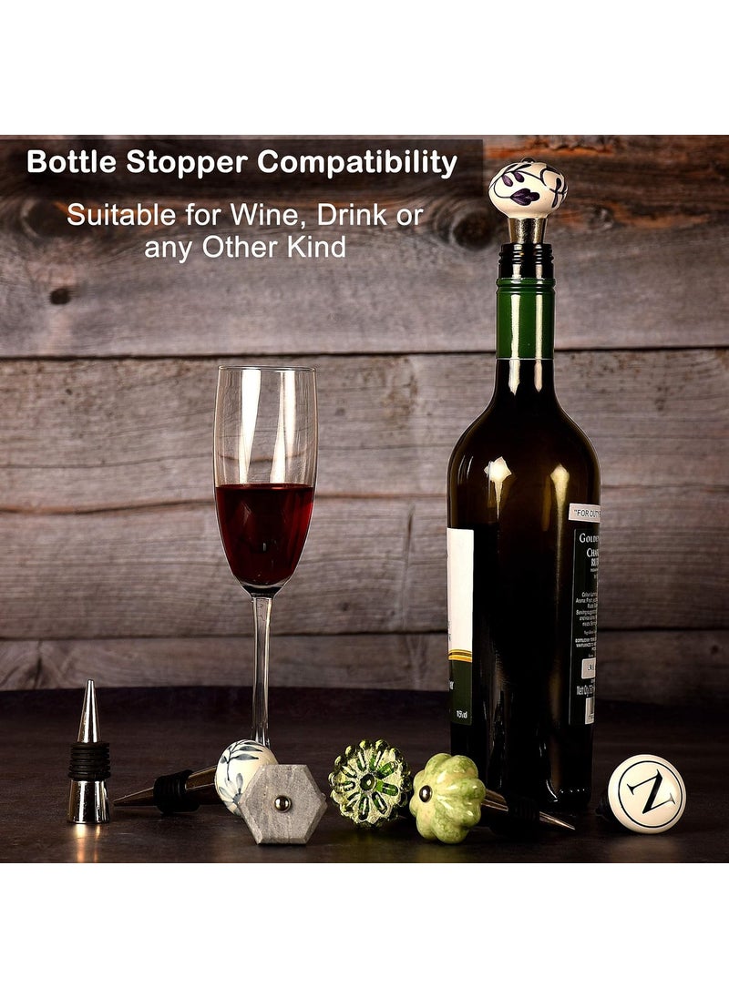 Indian-Shelf IndianShelf 2 Pieces Cute Wine Bottle Cork Wine Sealers Champagne Beer Saver Leak Proof Wine Bottle Stoppers Rubbers Caps for Bar Essential Items  - Image 5