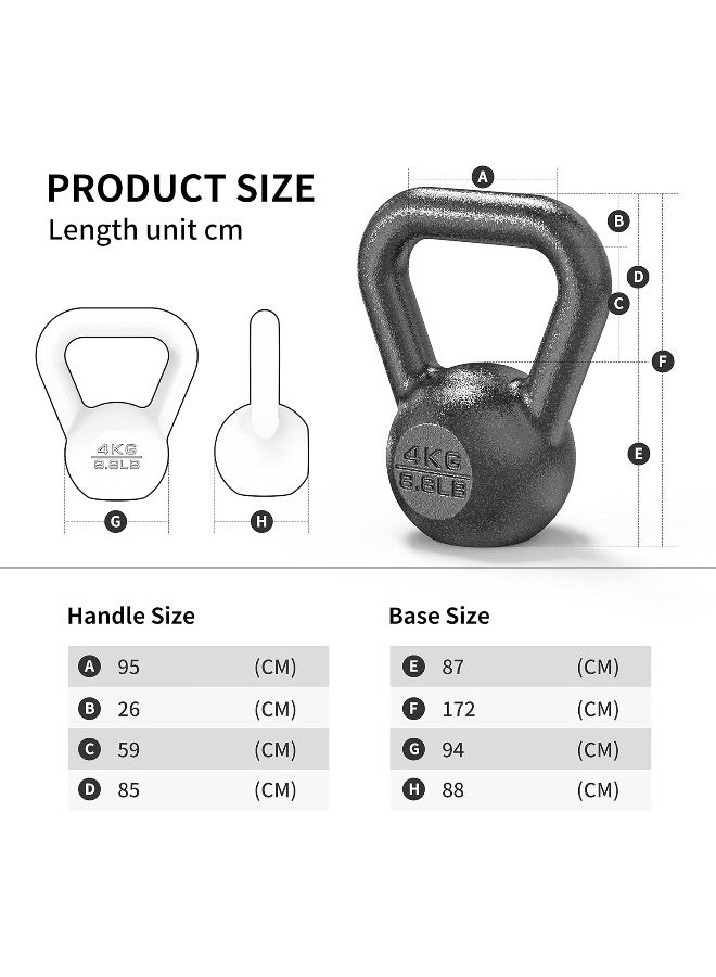 PROIRON Cast Iron Kettlebell Weight for Home Gym Fitness & Weight Training (4KG-24KG) - Image 2