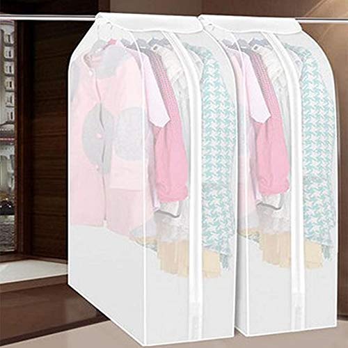 UNIQUE CART® Garment Cover for Hanging Clothes | Translucent Clothing Dustproof Organizer | PEVA Cover (30 × 60 × 90 cm) - Image 3