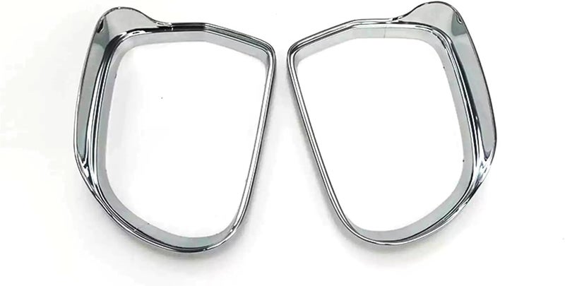 Wivplex ABS Chrome Car Side Mirror Rain Guard Cover Trim - Image 3