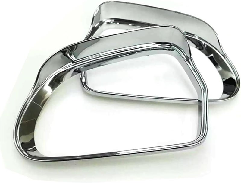 Wivplex ABS Chrome Car Side Mirror Rain Guard Cover Trim - Image 4