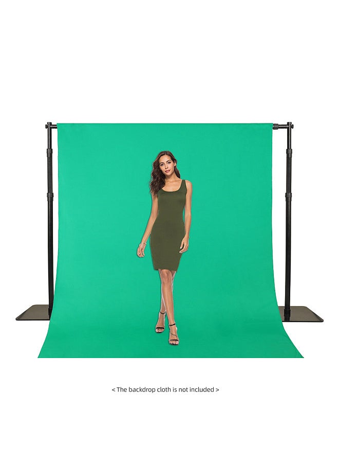 Generic 2.4x3 Meters/7.9x9.8ft Heavy Duty Studio Photography Background Support System Metal Backdrop Stand Adjustable Backdrop Bracket  - Image 3