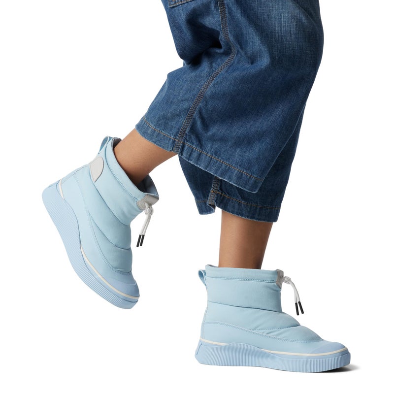 SOREL Women's Out N About lV Puffy Waterproof Boot - Arctic Sea, Chalk - 8 - Image 2