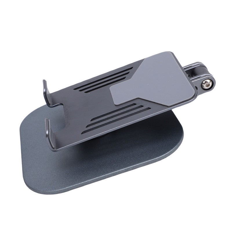 Desk Tablet Stand: 360° Rotating Aluminum Alloy Adjustable Holder - Stable Secure Grip Foldable Compact Portable for Desk Home Office Travel - Image 4