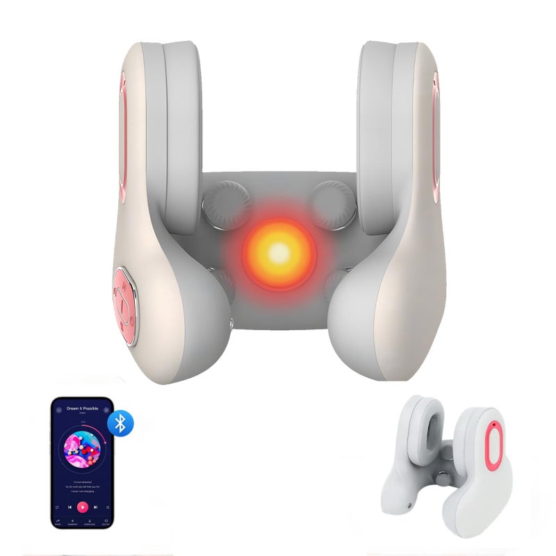 Neck Pillow for Travel UShape with Bluetooth Headset Airplane Pillow for Head Support Traveling Music Pillow for Home During Flight