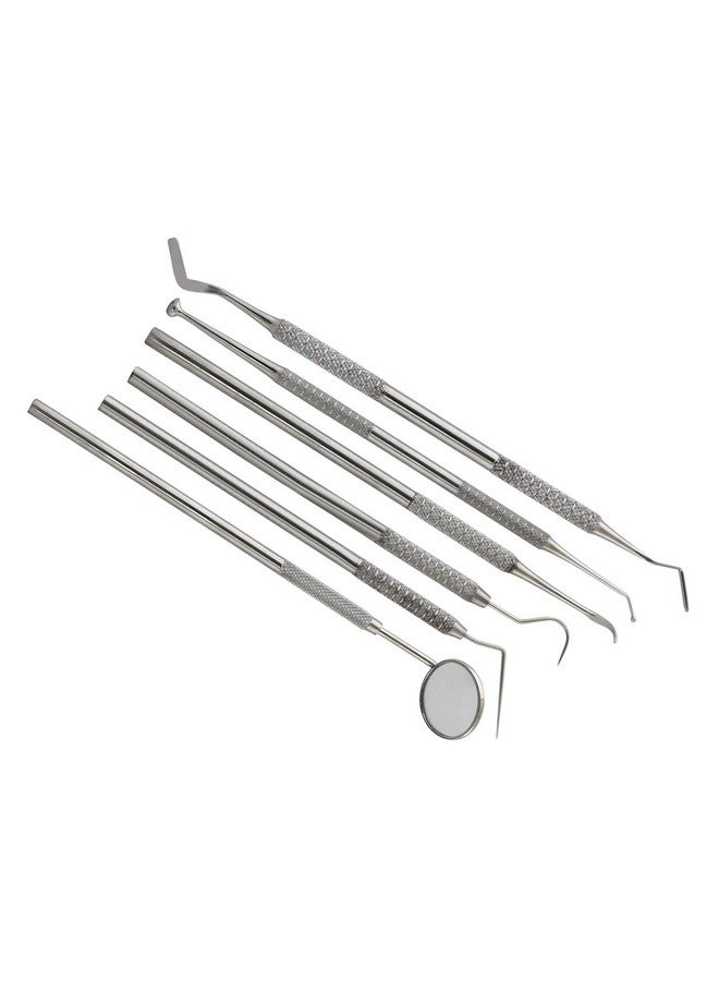 بريسايس كندا مجموعة أدوات تنظيف الأسنان، 6 قطع من أدوات تنظيف الأسنان المطورة من الفولاذ المقاوم للصدأ، مجموعة أدوات إزالة البلاك Pr-348 - Image 3
