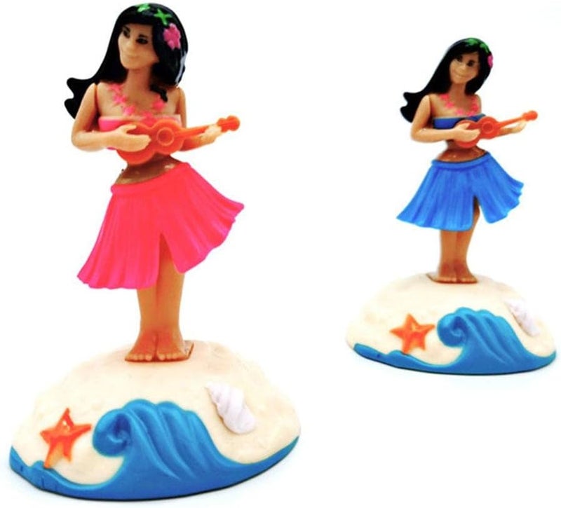 klarako2pcs Solar Power Dancing Hawaii Hula Girl Doll, Bobblehead Toys, Car Dashboard - Image 3