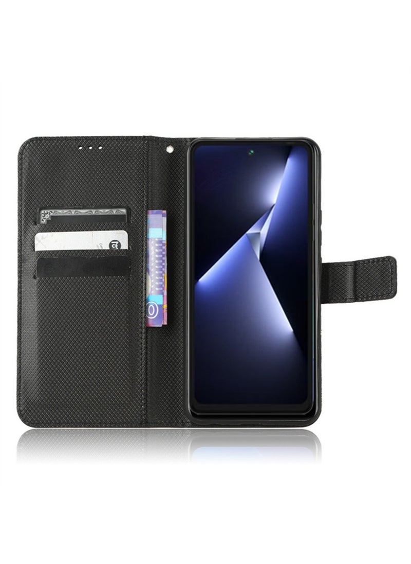 Generic OPPO A78 4G Phone Case Cover with Full Body Camera Len Protector PU Leather Wallet Card Holder Shockproof Protective Back Cover with Release Hand Phone Holder Daily Video Kickstand  - Image 4