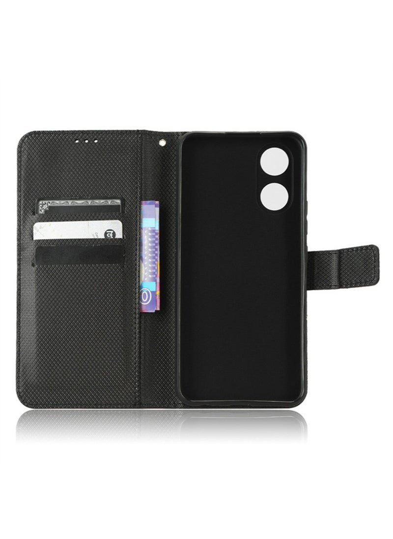 Generic OPPO A78 4G Phone Case Cover with Full Body Camera Len Protector PU Leather Wallet Card Holder Shockproof Protective Back Cover with Release Hand Phone Holder Daily Video Kickstand  - Image 5