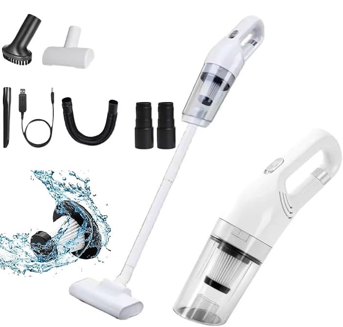 IGNOTI Cordless Vacuum Cleaner 2 in 1 UltraLightweight Power Suction Handheld Vacuum Cleaner with Washable HEPA Filter for Home Car Pet Hair Carpet Hard Floor - Image 1