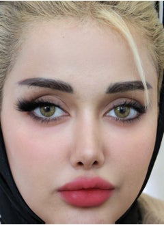 Gem Brown Yearly Colored Contact Lenses, Unisex Cosmetic Contact Lenses, Enlargement Collection, Dark Brown, With Case