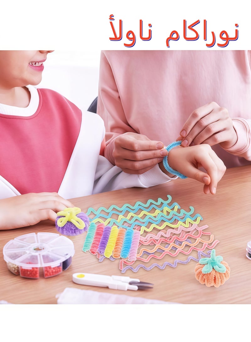 200 قطعة عصي فرو ملونة بألوان الماكرون | أسلاك شينيل للحرف اليدوية DIY للأطفال والكبار | عصي قابلة للف وثني، لصنع الزهور، الفراشات، حيوانات محشوة وزينة منزلية - Image 5
