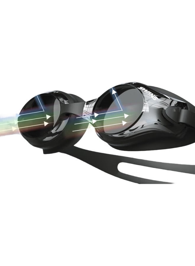 Swans Swimming Goggles, Imported From Japan, Waterproof, Anti-Fog, High-Definition, Clear Lens, Large Frame, For Adults, Professional Diving, Sw45-2, Black And Red - Image 2