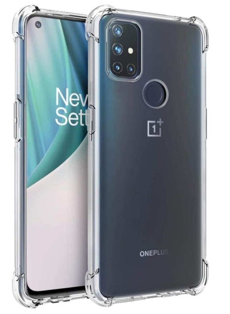 ELTRAZONE جراب Oneplus Nord N10 5G شفاف بزوايا معززة من مادة TPU المرن الممتص للصدمات لهاتف Oneplus N10 5G - شفاف - Image 1