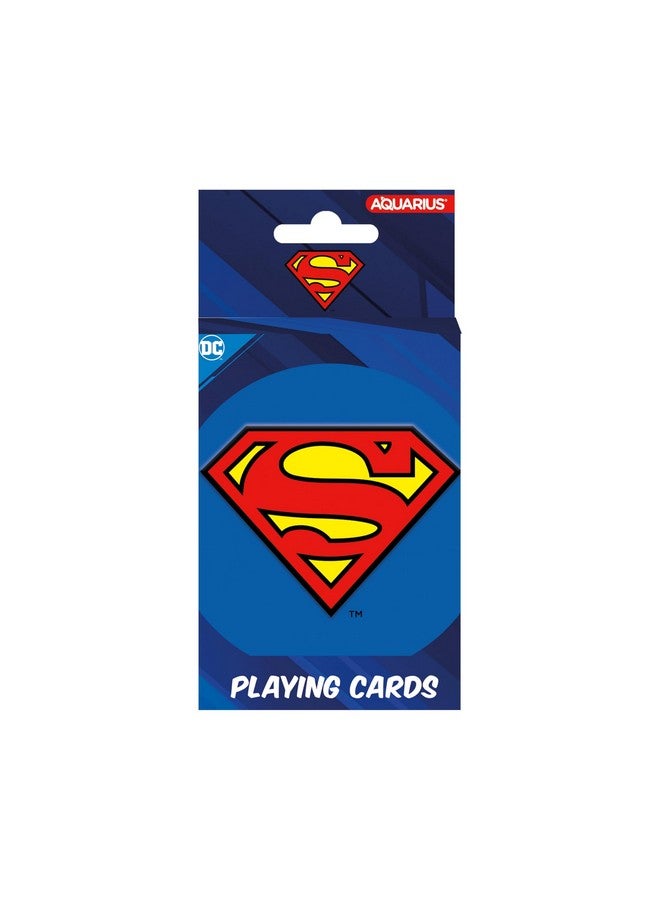Aquarius AQUARIUS DC Comics Superman Playing Cards Deck with Decorative Tin - Superman Themed Deck of Cards for Your Favorite Card Games - Officially Licensed DC Comics Merchandise & Collectibles - Image 1