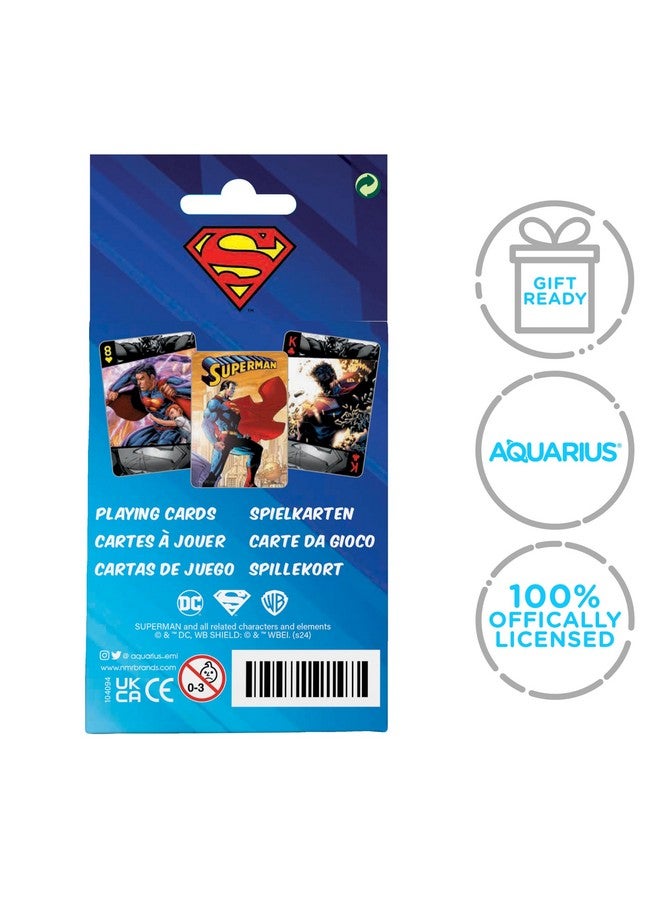 Aquarius AQUARIUS DC Comics Superman Playing Cards Deck with Decorative Tin - Superman Themed Deck of Cards for Your Favorite Card Games - Officially Licensed DC Comics Merchandise & Collectibles - Image 2