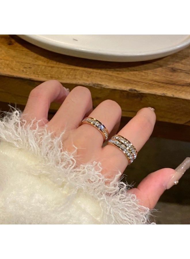 حقل خاتمان ذهبيان، مقاس 7، مقاومان للبهتان ولا يسببان الحساسية。 - Image 5