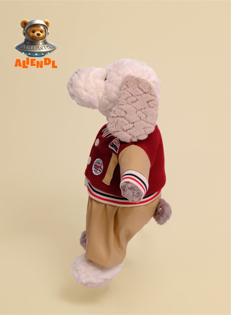 ALIENDL Loyal Pup –Plush Puppy Stuffed Animal Dog Toy for Baby Kids, Soft Cute Puppy Plush Doll Gift Set with Removable Clothes & Pouch, Perfect Gift for Kids, Boys, Girls, Friends & Couples - Image 3