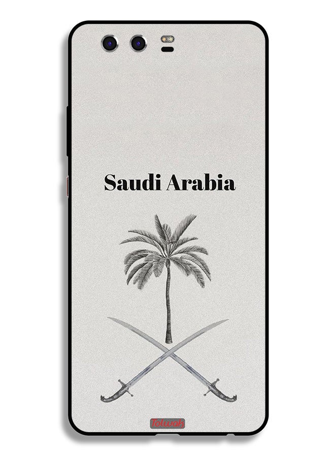Tolwak غطاء حماية لهاتف هواوي P10 بلس - فن شعار المملكة العربية السعودية - Image 2