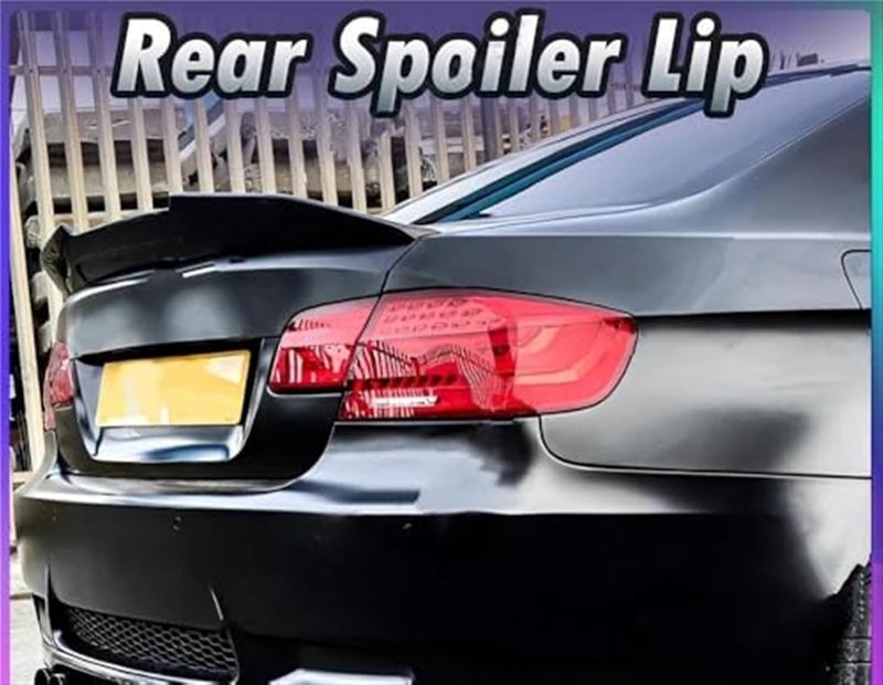 QASULER Gloss Black Rear Bumper Spoiler for BMW 3 Series - Image 3