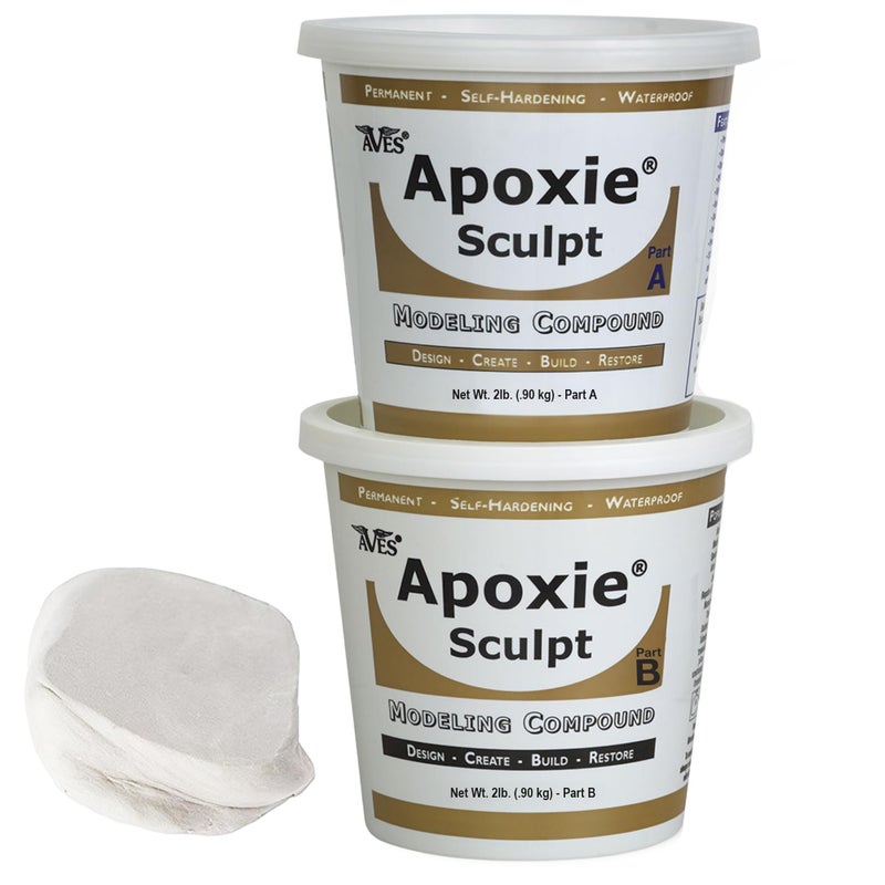 Apoxie Sculpt 2 Part Modeling Compound A B 4 Pound WhiteStone White