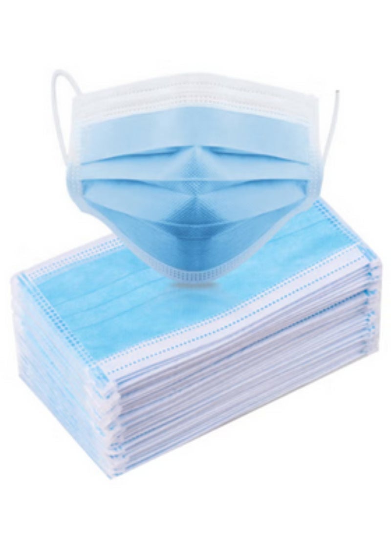 50-Piece Disposable 3-Layer Earloop Face Masks Set - Image 1