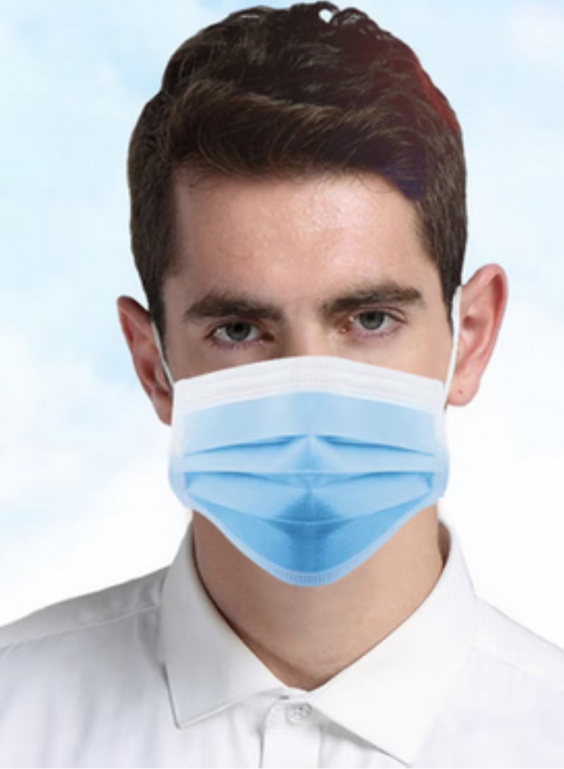 50-Piece Disposable 3-Layer Earloop Face Masks Set - Image 2