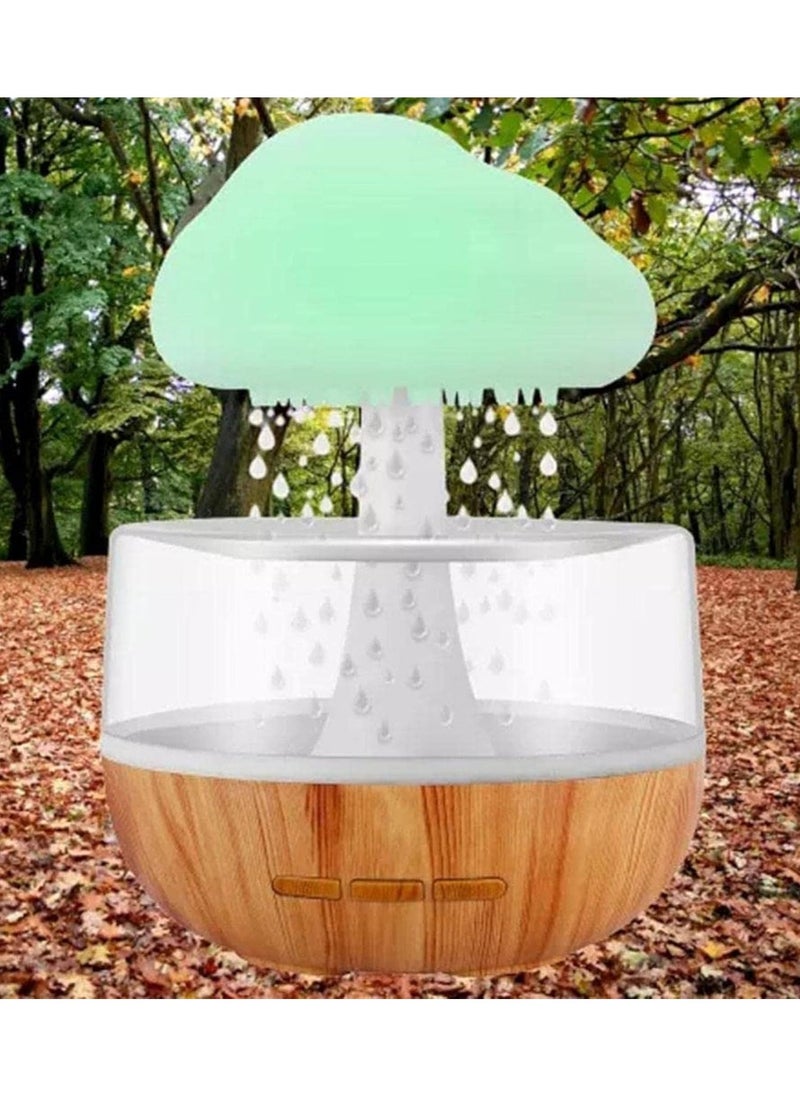 DubaiGallery - Rain Cloud Humidifier Water Drip, 2 in 1 Raindrop Humidifier with 7 Colors Night Light, Help Sleeping & Stress, Raindrop Humidifier, Aromatherapy Diffuser for Sleeping, Relaxing - Image 1