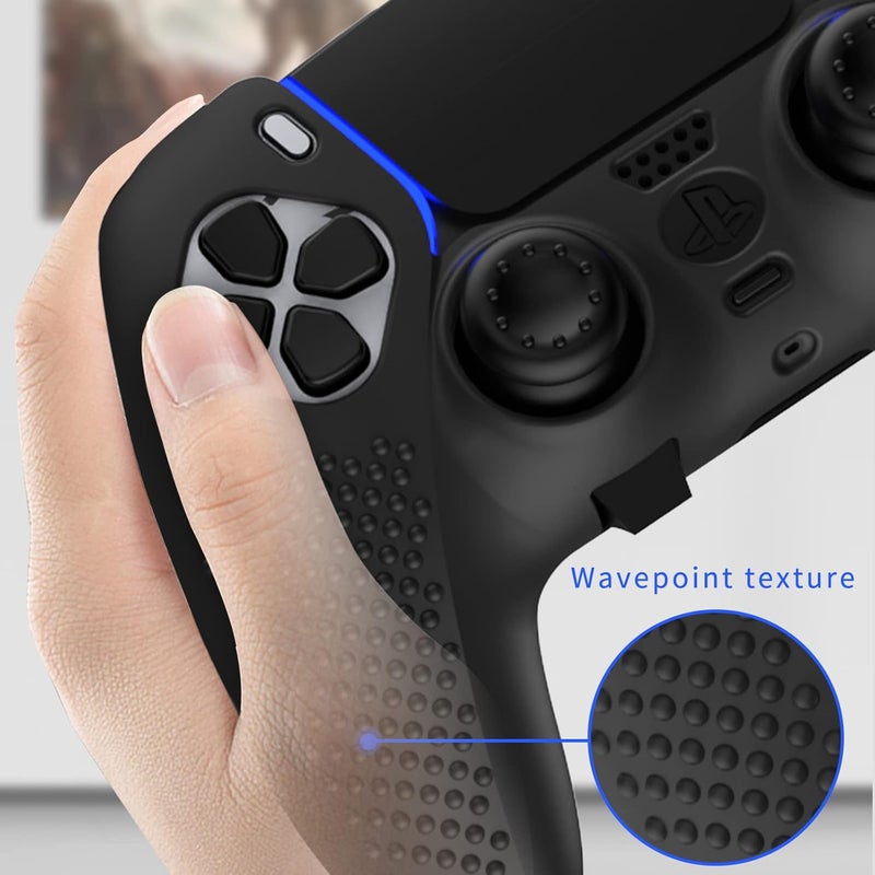 VGBUS PS5 Edge Controller Cover - Protective Case for PlayStation 5 with 4PCS Thumb Grip Caps & L2 R2 Trigger Extender - Image 3