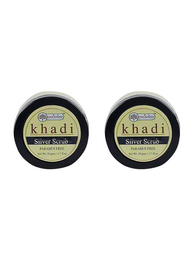 KHADI RISHIKESH مجموعة خادي ريشكش للعناية بالأعشاب - مجموعة سكراب فضي مكونة من 2 × 50 جرام (100 جرام) - Image 1