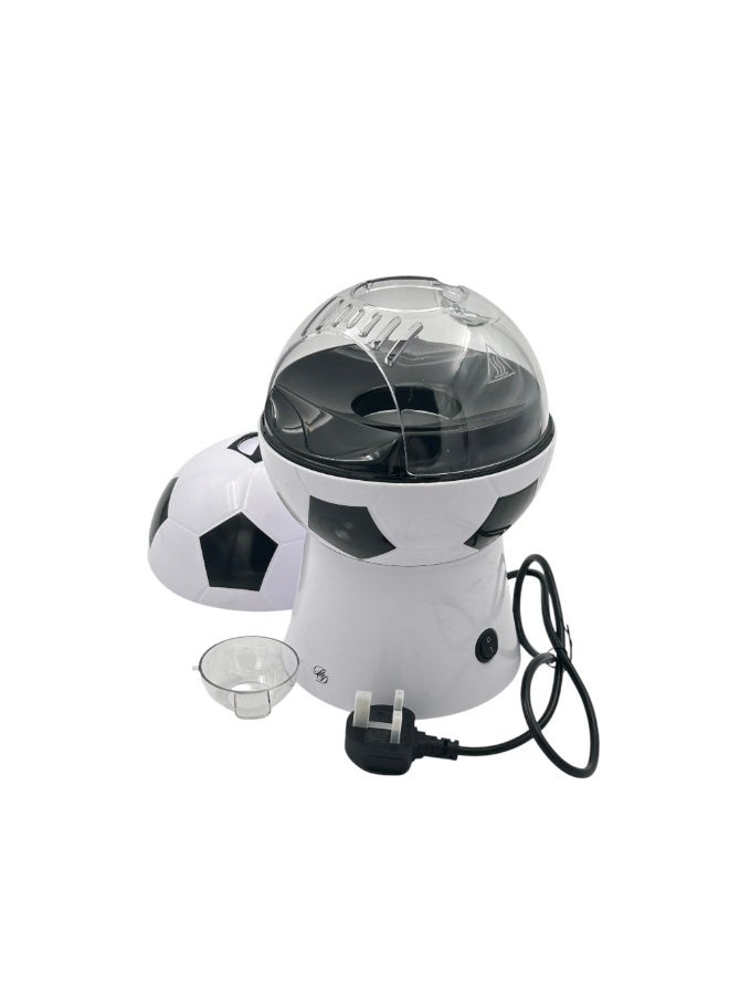 B&D soccer ball popcorn maker hot air popping machine with matching serving bowl healthy oil free snack maker for kids family movie nights and football game day parties fun kitchen appliance gift idea - Image 4