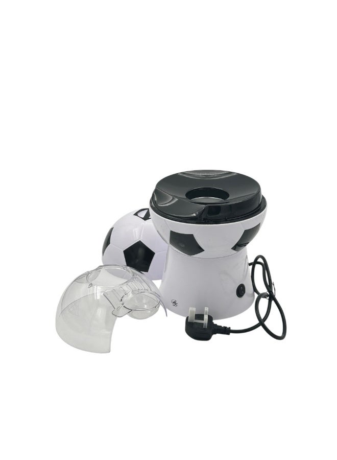 B&D soccer ball popcorn maker hot air popping machine with matching serving bowl healthy oil free snack maker for kids family movie nights and football game day parties fun kitchen appliance gift idea - Image 5