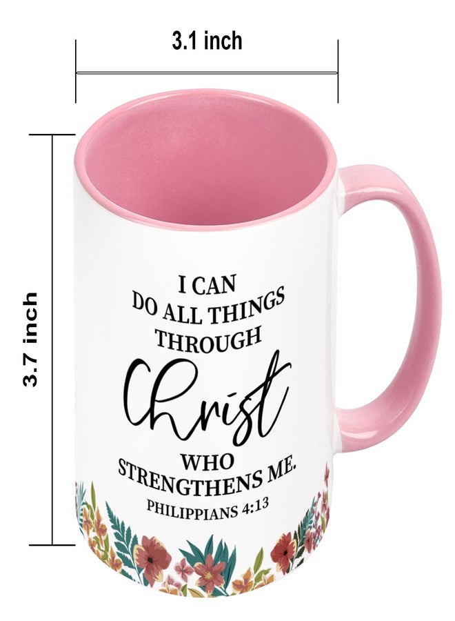 Maustic Christian Gifts for Women, Religious Inspirational Spiritual Birthday Gifts for Friends, Coworkers, Christian Coffee Mugs for Women, 11 Oz Two Tone (Pink & White) - Image 5