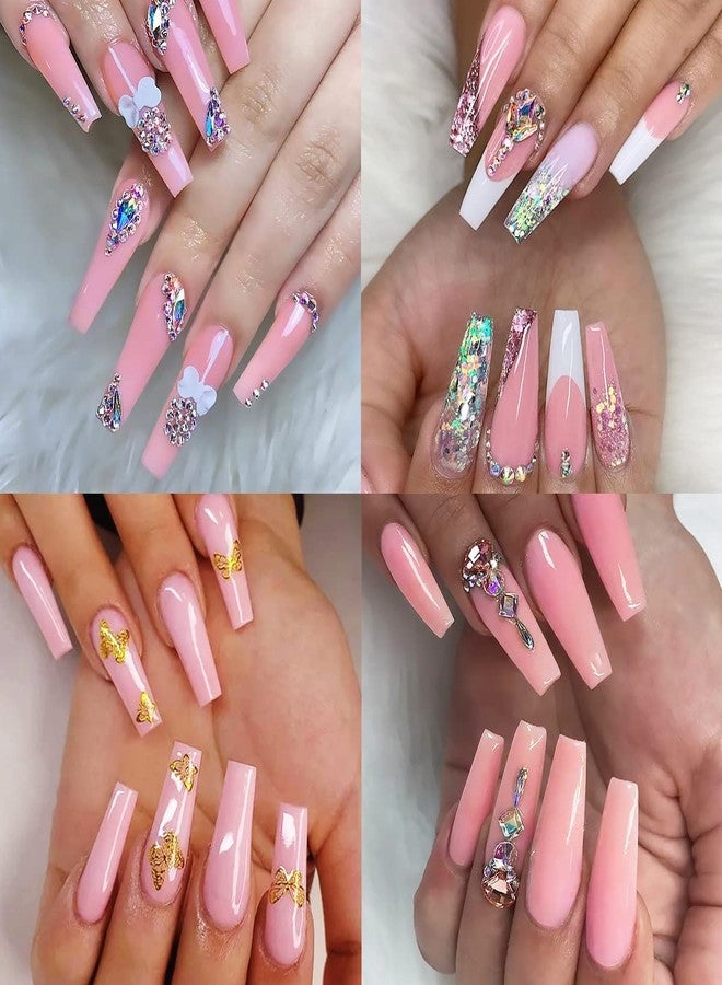 PEACORA 30ML Polygel Tubes For Nails Extensions Finger Nail Art, Nail Kit Builder Gel, Nail Extension Gel Trendy Nail Art Design Salon Nail Easy DIY at Home (Pink) - Image 5