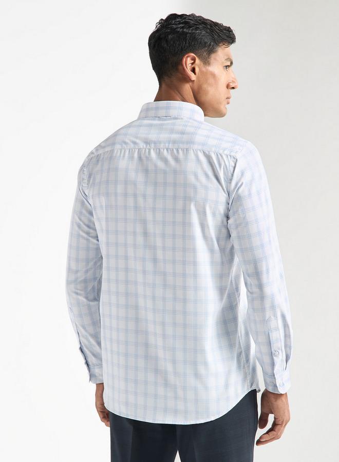 سبلاش فيڤ قميص مربعات بأكمام طويلة وجيب - Image 3