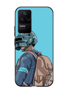 Protective Case Cover For Xioami Poco F4 GT Helmet And In Military Uniform Design Multicolour