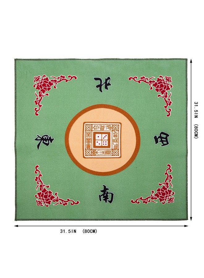 THY COLLECTIBLES غطاء طاولة ألعاب ماجونغ/بايجو/بطاقات/ألعاب عالمي أخضر 31.5 بوصة × 31.5 بوصة (80 سم × 80 سم) - Image 3