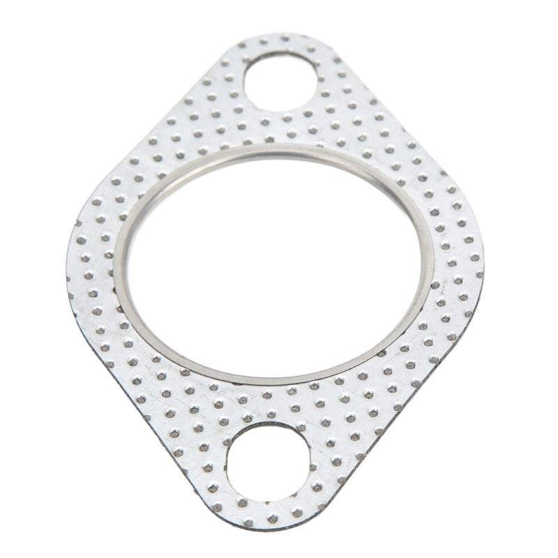 1.75in Exhaust Pipe Flange Gasket Perforated Steel Carbon Core for De Cat Pipes Turbo Elbows Down Pipes - Vibration Heat Resistant Perforated Steel Carbon Core Exhaust Gasket for Turbo Vehicles - Image 2
