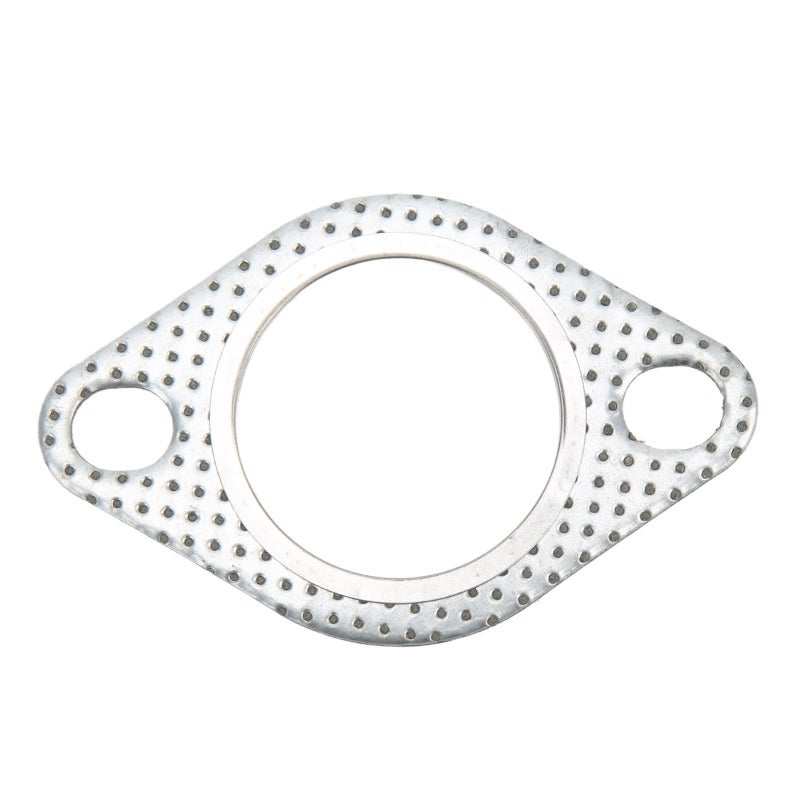 1.75in Exhaust Pipe Flange Gasket Perforated Steel Carbon Core for De Cat Pipes Turbo Elbows Down Pipes - Vibration Heat Resistant Perforated Steel Carbon Core Exhaust Gasket for Turbo Vehicles - Image 1