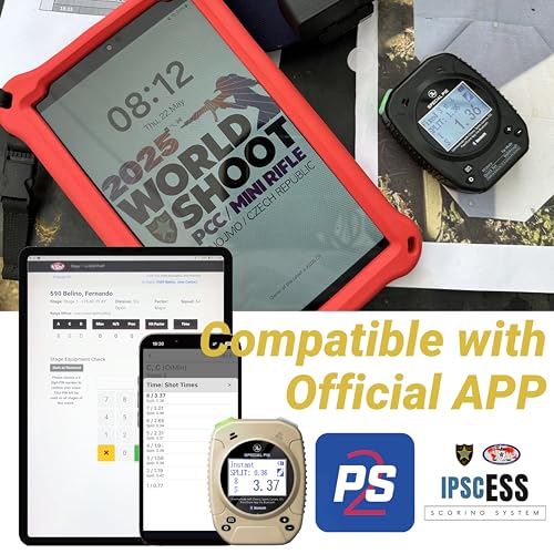 special pie Shot Timer with Belt Clip - 2025 Upgraded Shot Timer for Shooting Competition, Dry Fire Practice, Bluetooth Connect, Auto Backlight & Loud Buzzer, Ideal for IPSC, IDPA, SCSA, USPSA - Image 5