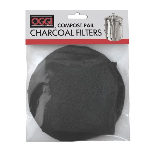 OGGI Set of 2 Charcoal Filters- Replacement Charcoal Filter for Countertop Compost Bin with Lid, Eco Friendly Products - Image 1