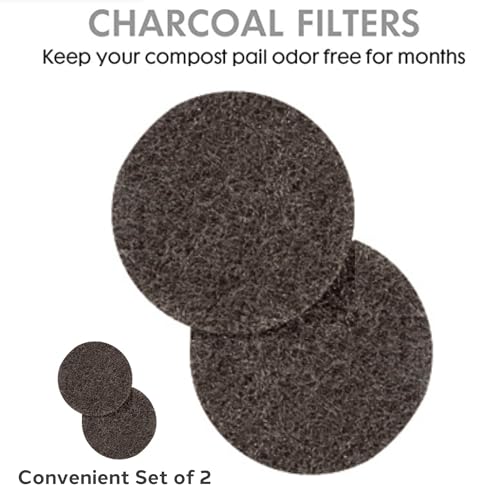 OGGI Set of 2 Charcoal Filters- Replacement Charcoal Filter for Countertop Compost Bin with Lid, Eco Friendly Products - Image 4
