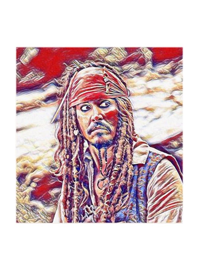 RYN Johnny Depp MDF Wall Art Multicolour 30x30centimeter - Image 2